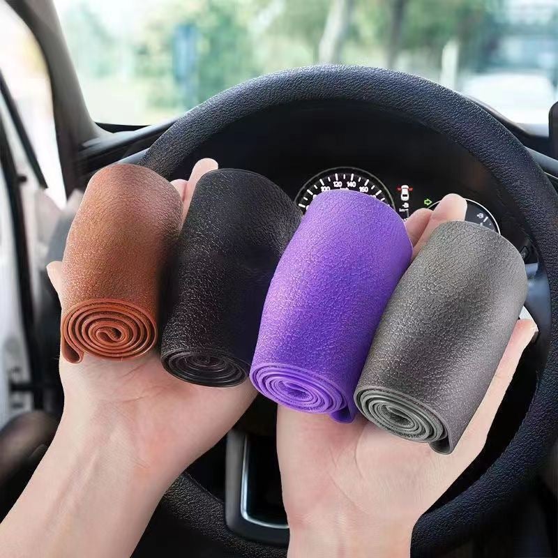 Daifa Silicone Steering Wheel Cover Automobile Universal Silicone Thin Steering Wheel Leather Cover Sweat-Proof Anti-Slip Handles - Image 2